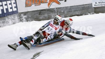 Rodeln. Oesterreichische Meisterschaft. Training. Christian Schatz (WSV Frantschach), Gerhard Muehlbacher (RV Golling). Frantschach, am 29.12.2007
Foto: Kuess
---
pressefotos, pressefotografie, kuess, qs, qspictures, sport, bild, bilder, bilddatenbank