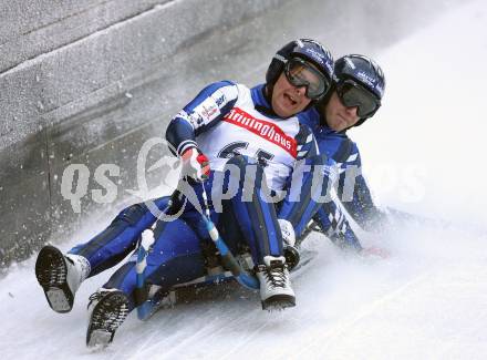 Rodeln. Oesterreichische Meisterschaft. Training.  Christoph und Thomas Knauder (WSV Frantschach). Frantschach, am 29.12.2007
Foto: Kuess
---
pressefotos, pressefotografie, kuess, qs, qspictures, sport, bild, bilder, bilddatenbank