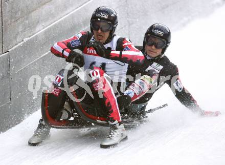 Rodeln. Oesterreichische Meisterschaft. Martin Mayerhofer (TSV Preitenegg), Siegi Truppe (ASKOE Finkenstein). Frantschach, am 29.12.2007
Foto: Kuess/Nadja Kuess
---
pressefotos, pressefotografie, kuess, qs, qspictures, sport, bild, bilder, bilddatenbank