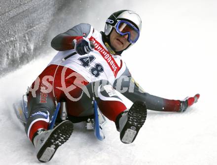 Rodeln. Oesterreichische Meisterschaft. Robert Batkowski (SV Schoenberg, Tirol). Frantschach, am 29.12.2007
Foto: Kuess
---
pressefotos, pressefotografie, kuess, qs, qspictures, sport, bild, bilder, bilddatenbank