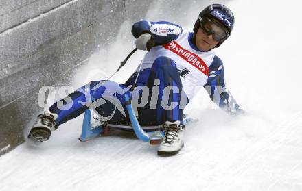 Rodeln. Oesterreichische Meisterschaft. Training.  Christoph Knauder (WSV Frantschach). Frantschach, am 29.12.2007
Foto: Kuess
---
pressefotos, pressefotografie, kuess, qs, qspictures, sport, bild, bilder, bilddatenbank