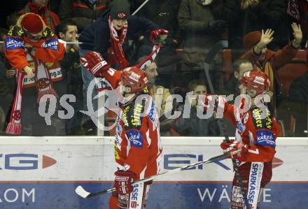 EBEL. Erste Bank Eishockey Bundesliga. KAC gegen Vienna Capitals. Warren Norris, Herbert Ratz (KAC). Klagenfurt, am 30.12.2007.
Foto: Kuess
---
pressefotos, pressefotografie, kuess, qs, qspictures, sport, bild, bilder, bilddatenbank