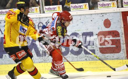 EBEL. Erste Bank Eishockey Bundesliga. KAC gegen Vienna Capitals. Paer Arlbrandt(KAC), Dan Bjoenrnle (Caps). Klagenfurt, am 30.12.2007.
Foto: Kuess
---
pressefotos, pressefotografie, kuess, qs, qspictures, sport, bild, bilder, bilddatenbank