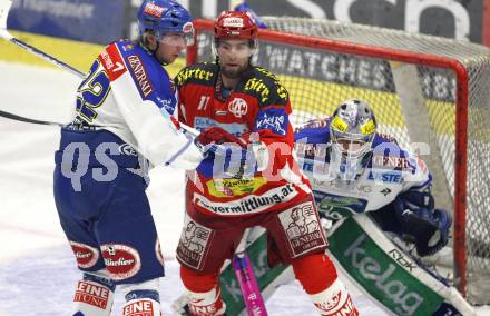 EBEL. Eishockey Bundesliga. VSV gegen KAC. Thomas Pfeffer, Gert Prohaska (VSV), Robert Valicevic (KAC). Villach, am 4.1.2008.
Foto: Kuess
---
pressefotos, pressefotografie, kuess, qs, qspictures, sport, bild, bilder, bilddatenbank