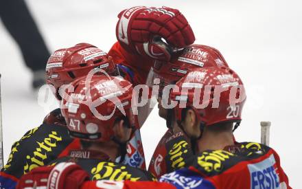 EBEL. Eishockey Bundesliga. VSV gegen KAC. Jubel (KAC). Villach, am 4.1.2008.
Foto: Kuess
---
pressefotos, pressefotografie, kuess, qs, qspictures, sport, bild, bilder, bilddatenbank