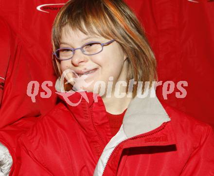 Behindertensport. Verabschiedung Special Olympics. Katja. Klagenfurt, am 7.1.2007.
Foto: Kuess
---
pressefotos, pressefotografie, kuess, qs, qspictures, sport, bild, bilder, bilddatenbank