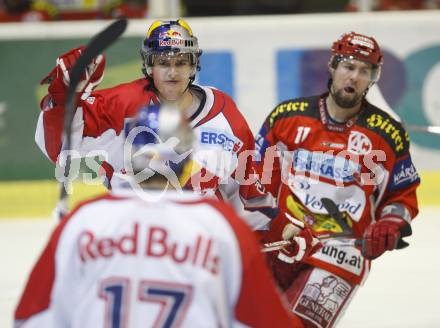 EBEL. Eishockey Bundesliga. KAC gegen EC Red Bull Salzburg. Torjubel Matthias trattnig (Salzburg), Robert Balicevic. Klagenfurt, am 6.1.2008.
Foto: Kuess
---
pressefotos, pressefotografie, kuess, qs, qspictures, sport, bild, bilder, bilddatenbank