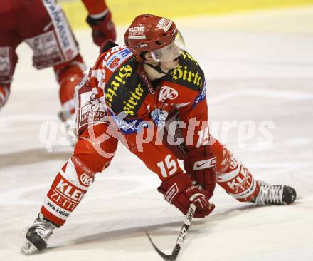 EBEL. Eishockey Bundesliga. KAC gegen EC Red Bull Salzburg. Paul Schellander (KAC). Klagenfurt, am 6.1.2008.
Foto: Kuess
---
pressefotos, pressefotografie, kuess, qs, qspictures, sport, bild, bilder, bilddatenbank