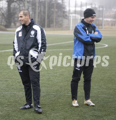 Fussball Bundesliga. Trainingsstart Austria Kaernten. Trainer Klaus Schmidt, Co-Trainer Dietmar Pegam. Klagenfurt, am 7.1.2008.
Foto: Kuess
---
pressefotos, pressefotografie, kuess, qs, qspictures, sport, bild, bilder, bilddatenbank