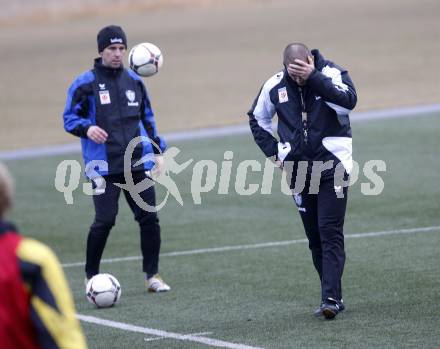 Fussball Bundesliga. Trainingsstart Austria Kaernten. Co-Trainer Dietmar Pegam, Trainer Klaus Schmidt. Klagenfurt, am 7.1.2008.
Foto: Kuess
---
pressefotos, pressefotografie, kuess, qs, qspictures, sport, bild, bilder, bilddatenbank