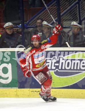 EBEL. Eishockey Bundesliga. VSV gegen KAC. Torjubel Andrew Schneider (KAC). Villach, am 11.1.2008.
Foto: Kuess
---
pressefotos, pressefotografie, kuess, qs, qspictures, sport, bild, bilder, bilddatenbank