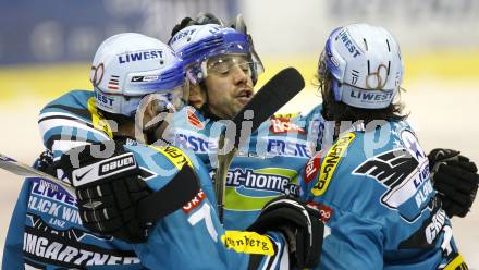 EBEL. Eishockey Bundesliga. KAC gegen EHC Liwest Linz. Torjubel (Linz). Klagenfurt, am 13.1.2008.
Foto: Kuess
---
pressefotos, pressefotografie, kuess, qs, qspictures, sport, bild, bilder, bilddatenbank