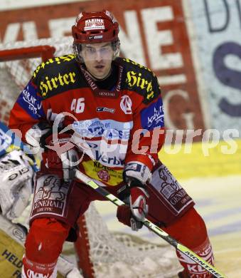 EBEL. Eishockey Bundesliga. KAC gegen EHC Liwest Linz. Christoph Ibounig (KAC). Klagenfurt, am 13.1.2008.
Foto: Kuess
---
pressefotos, pressefotografie, kuess, qs, qspictures, sport, bild, bilder, bilddatenbank