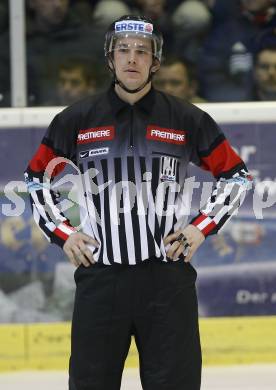 EBEL. Eishockey Bundesliga. KAC gegen EHC Liwest Linz. Schiedsrichter Laengle Matthias. Klagenfurt, am 13.1.2008.
Foto: Kuess
---
pressefotos, pressefotografie, kuess, qs, qspictures, sport, bild, bilder, bilddatenbank