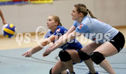 Volleyball OEVV Cup. ATSC Wildcats gegen Hartberg.  Kristina Thurner, Katharina Grafenauer (Wildcats). Klagenfurt, am 20.1.2008.
Foto: Kuess 
---
pressefotos, pressefotografie, kuess, qs, qspictures, sport, bild, bilder, bilddatenbank