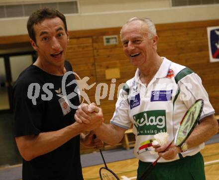 Fussball, Badminton. Gemeinsames Training SK Austria Kaernten, ASKOE Kelag Kaernten. Manuel Ortlechner, Helmut Kreulitsch. Klagenfurt, am 21.1.2008.
Foto: Kuess
---
pressefotos, pressefotografie, kuess, qs, qspictures, sport, bild, bilder, bilddatenbank