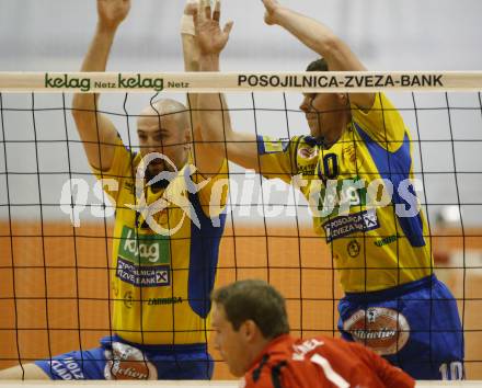 Volleyball. Challenge Cup. SK Aich/Dob gegen VC Rotterdam Nesselande.
Marek Golstajn, Nejc Pusnik (Aich/Dob). Prevalje, 23.1.2008
Foto: Kuess
---
pressefotos, pressefotografie, kuess, qs, qspictures, sport, bild, bilder, bilddatenbank