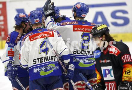 EBEL Eishockey Bundesliga. VSV gegen Vienna Capitals. Torjubel VSV. Villach, am 24.1.2008.
Foto: Kuess
---
pressefotos, pressefotografie, kuess, qs, qspictures, sport, bild, bilder, bilddatenbank