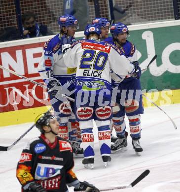 EBEL Eishockey Bundesliga. VSV gegen Vienna Capitals. Torjubel VSV. Villach, am 24.1.2008.
Foto: Kuess
---
pressefotos, pressefotografie, kuess, qs, qspictures, sport, bild, bilder, bilddatenbank