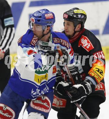 EBEL Eishockey Bundesliga. VSV gegen Vienna Capitals. Davis Gauthier (VSV), Pascal Rheaume (Caps). Villach, am 24.1.2008.
Foto: Kuess
---
pressefotos, pressefotografie, kuess, qs, qspictures, sport, bild, bilder, bilddatenbank