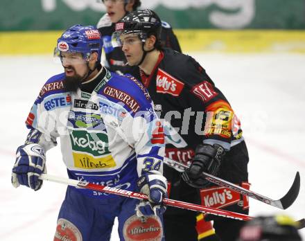 EBEL Eishockey Bundesliga. VSV gegen Vienna Capitals. Markus Peintner (VSV), Manuel Latusa (Caps). Villach, am 24.1.2008.
Foto: Kuess
---
pressefotos, pressefotografie, kuess, qs, qspictures, sport, bild, bilder, bilddatenbank