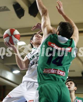 Basketball Bundesliga. Woerthersee Piraten gegen Kapfenberg Bulls. Andreas Kuttnig (Piraten). Klagenfurt, am 27.1.2008.
Foto: Kuess
---
pressefotos, pressefotografie, kuess, qs, qspictures, sport, bild, bilder, bilddatenbank