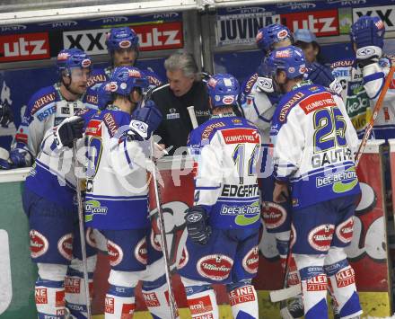 EBEL Eishockey Bundesliga. VSV gegen Vienna Capitals. Timeout. Trainer Greg Holst (VSV). Villach, am 24.1.2008.
Foto: Kuess
---
pressefotos, pressefotografie, kuess, qs, qspictures, sport, bild, bilder, bilddatenbank