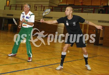 Fussball, Badminton. Gemeinsames Training SK Austria Kaernten, ASKOE Kelag Kaernten. Patrick Wolf. Klagenfurt, am 21.1.2008.
Foto: Kuess
---
pressefotos, pressefotografie, kuess, qs, qspictures, sport, bild, bilder, bilddatenbank