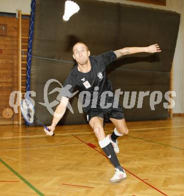 Fussball, Badminton. Gemeinsames Training SK Austria Kaernten, ASKOE Kelag Kaernten. Patrick Wolf. Klagenfurt, am 21.1.2008.
Foto: Kuess
---
pressefotos, pressefotografie, kuess, qs, qspictures, sport, bild, bilder, bilddatenbank