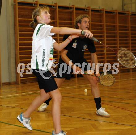 Fussball, Badminton. Gemeinsames Training SK Austria Kaernten, ASKOE Kelag Kaernten. Elisa Widowitz, Lukas Moessner. Klagenfurt, am 21.1.2008.
Foto: Kuess
---
pressefotos, pressefotografie, kuess, qs, qspictures, sport, bild, bilder, bilddatenbank