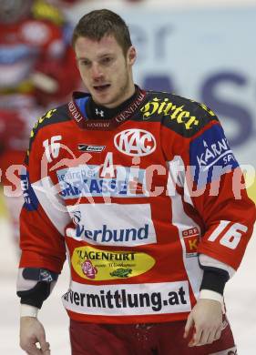 EBEL. Eishockey Bundesliga. Ehrenrunde KAC. KAC gegen VSV. Philippe Horsky (KAC). Klagenfurt, am 29.1.2008.
Foto: Kuess
---
pressefotos, pressefotografie, kuess, qs, qspictures, sport, bild, bilder, bilddatenbank