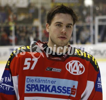 EBEL. Eishockey Bundesliga. Ehrenrunde KAC. KAC gegen VSV. Franz Wilfan (KAC). Klagenfurt, am 29.1.2008.
Foto: Kuess
---
pressefotos, pressefotografie, kuess, qs, qspictures, sport, bild, bilder, bilddatenbank