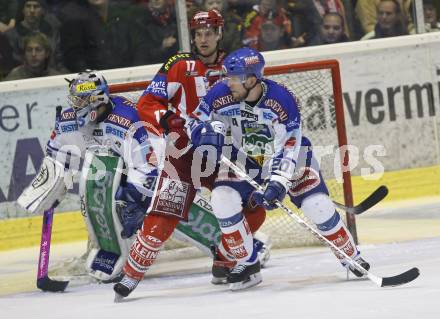 EBEL. Eishockey Bundesliga. Ehrenrunde KAC. KAC gegen VSV. Gregor Hager (KAC), Gert Prohaska, Mickey Elick (VSV). Klagenfurt, am 29.1.2008.
Foto: Kuess
---
pressefotos, pressefotografie, kuess, qs, qspictures, sport, bild, bilder, bilddatenbank