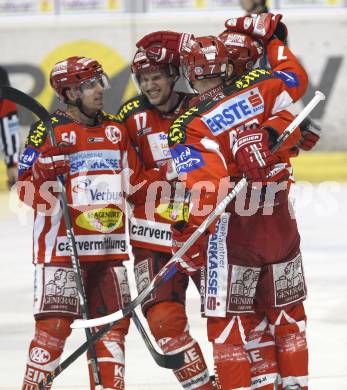 EBEL. Eishockey Bundesliga.  KAC gegen VSV. Torjubel (KAC). Klagenfurt, am 29.1.2008.
Foto: Kuess
---
pressefotos, pressefotografie, kuess, qs, qspictures, sport, bild, bilder, bilddatenbank