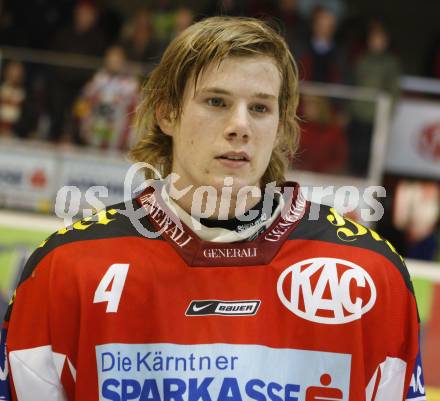 EBEL. Eishockey Bundesliga. Ehrenrunde KAC. KAC gegen VSV. Markus Pirmann (KAC). Klagenfurt, am 29.1.2008.
Foto: Kuess
---
pressefotos, pressefotografie, kuess, qs, qspictures, sport, bild, bilder, bilddatenbank