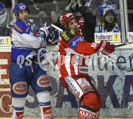 EBEL. Eishockey Bundesliga. Ehrenrunde KAC. KAC gegen VSV. Warren Norris (KAC), Dany Bousquet (VSV). Klagenfurt, am 29.1.2008.
Foto: Kuess
---
pressefotos, pressefotografie, kuess, qs, qspictures, sport, bild, bilder, bilddatenbank