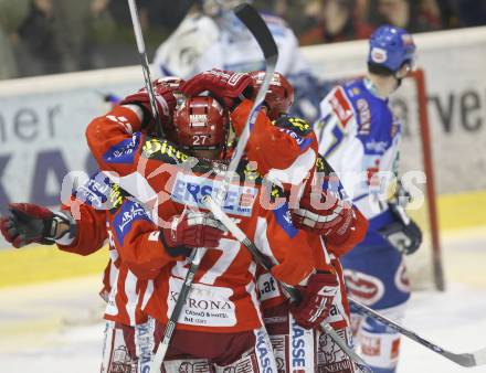 EBEL. Eishockey Bundesliga.  KAC gegen VSV. Torjubel KAC. Klagenfurt, am 29.1.2008.
Foto: Kuess
---
pressefotos, pressefotografie, kuess, qs, qspictures, sport, bild, bilder, bilddatenbank