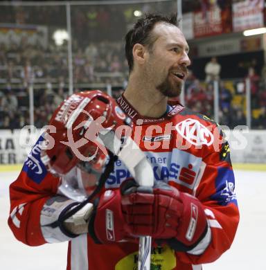 EBEL. Eishockey Bundesliga. Ehrenrunde KAC. KAC gegen VSV. Robert Valicevic (KAC). Klagenfurt, am 29.1.2008.
Foto: Kuess
---
pressefotos, pressefotografie, kuess, qs, qspictures, sport, bild, bilder, bilddatenbank