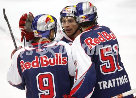 EBEL. Eishockey Bundesliga. VSV gegen Red Bull Salzburg. Torjubel (Salzburg). Villach, am 1.2.2008.
Foto: Kuess
---
pressefotos, pressefotografie, kuess, qs, qspictures, sport, bild, bilder, bilddatenbank