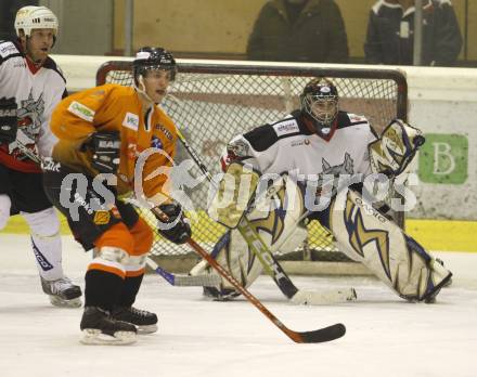 Eishockey Oberliga. Tarco Woelfe gegen Die 48er Wien. Thomas Valtiner (Tarco). Klagenfurt, am 2.2.2008.
Foto: Kuess
---
pressefotos, pressefotografie, kuess, qs, qspictures, sport, bild, bilder, bilddatenbank