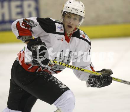 Eishockey Oberliga. Tarco Woelfe gegen Die 48er Wien. Paul Eggenberger (Tarco). Klagenfurt, am 2.2.2008.
Foto: Kuess
---
pressefotos, pressefotografie, kuess, qs, qspictures, sport, bild, bilder, bilddatenbank