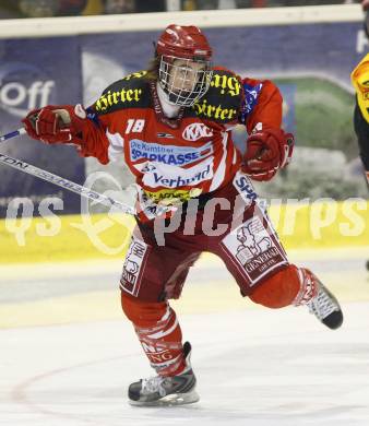 EBEL. Eishockey Bundesliga. KAC gegen Vienna Capitals. Silvio Jakobitsch (KAC).  Klagenfurt. am 3.2.2008.
Foto: Kuess
---
pressefotos, pressefotografie, kuess, qs, qspictures, sport, bild, bilder, bilddatenbank