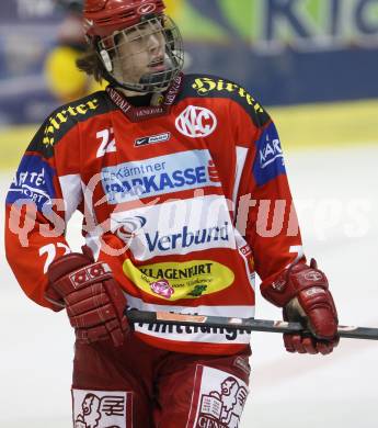 EBEL. Eishockey Bundesliga. KAC gegen Vienna Capitals. Thomas Hundertpfund (KAC).  Klagenfurt. am 3.2.2008.
Foto: Kuess
---
pressefotos, pressefotografie, kuess, qs, qspictures, sport, bild, bilder, bilddatenbank