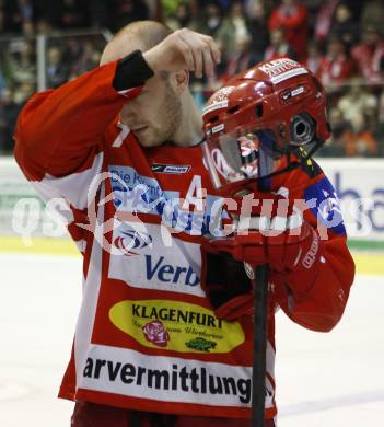 EBEL. Eishockey Bundesliga. KAC gegen Vienna Capitals. Herbert Ratz (KAC).  Klagenfurt. am 3.2.2008.
Foto: Kuess
---
pressefotos, pressefotografie, kuess, qs, qspictures, sport, bild, bilder, bilddatenbank