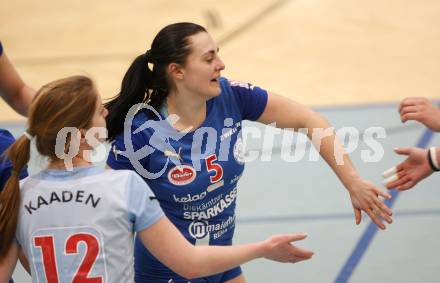 Volleyball MEVZA. ATSC Wildcats gegen Branik Maribor. Elena Kaaden, Maja Praeprost (Wildcats). Klagenfurt, am 9.2.2008.
Foto: Kuess
---
pressefotos, pressefotografie, kuess, qs, qspictures, sport, bild, bilder, bilddatenbank