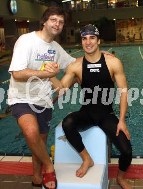 Schwimmen. Trainer Klaus Brandstaetter, Erwin Dokter. Klagenfurt, am 13.2.2008.
Foto: Kuess
---
pressefotos, pressefotografie, kuess, qs, qspictures, sport, bild, bilder, bilddatenbank