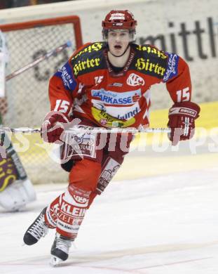 EBEL. Eishockey Bundesliga. KAC gegen Olympia Ljubljana (Laibach). Paul Schellander (KAC). Klagenfurt, am 14.2.2008.
Foto: Kuess
---
pressefotos, pressefotografie, kuess, qs, qspictures, sport, bild, bilder, bilddatenbank