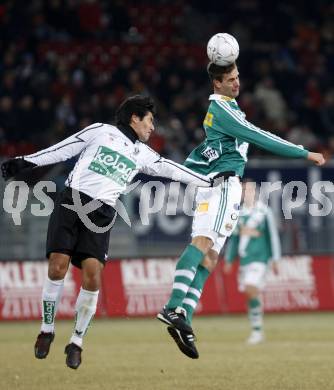 Fussball. T-Mobile Bundesliga. SK Austria Kaernten gegen SK Rapid Wien. Carlos Chaile (Kaernten), Stefan Maierhofer (Rapid). Klagenfurt, am 16.2.2008.
Foto: Kuess
---
pressefotos, pressefotografie, kuess, qs, qspictures, sport, bild, bilder, bilddatenbank