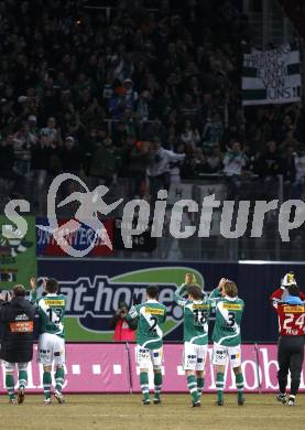 Fussball. T-Mobile Bundesliga. SK Austria Kaernten gegen SK Rapid Wien. Jubel (Rapid). Klagenfurt, am 16.2.2008.
Foto: Kuess
---
pressefotos, pressefotografie, kuess, qs, qspictures, sport, bild, bilder, bilddatenbank