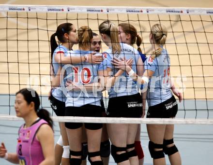 Volleyball OEVV Cup Damen. ATSC Wildcats gegen Post SV. Jubel. Klagenfurt, am 17.2.2008.
Foto: Kuess
---
pressefotos, pressefotografie, kuess, qs, qspictures, sport, bild, bilder, bilddatenbank